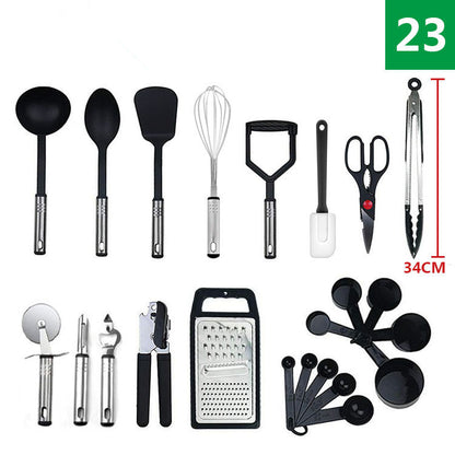 Nylon kitchenware 24-piece set stainless steel kitchen tool