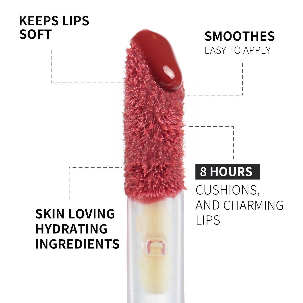 PHOFAY Rose Blooming Hydrating Lip Gloss