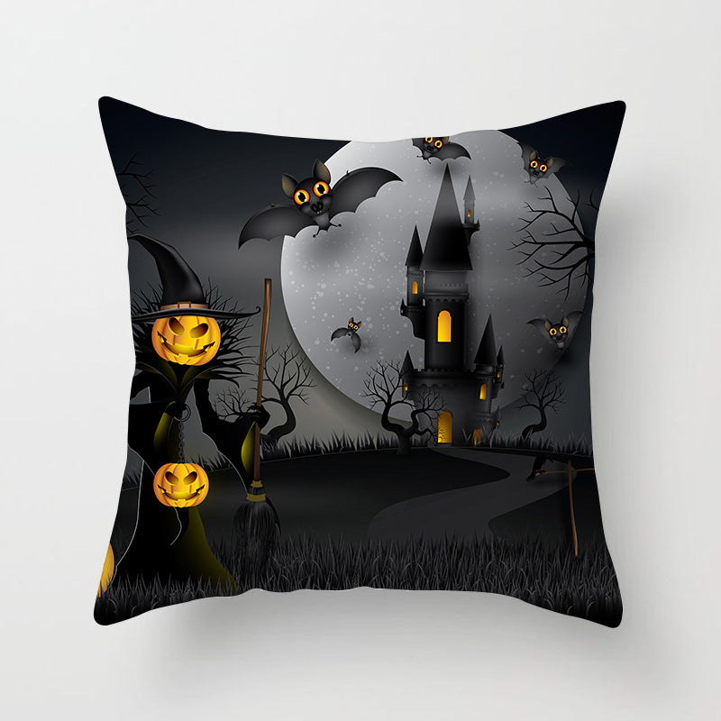 Haunted Halloween Pillow Cover