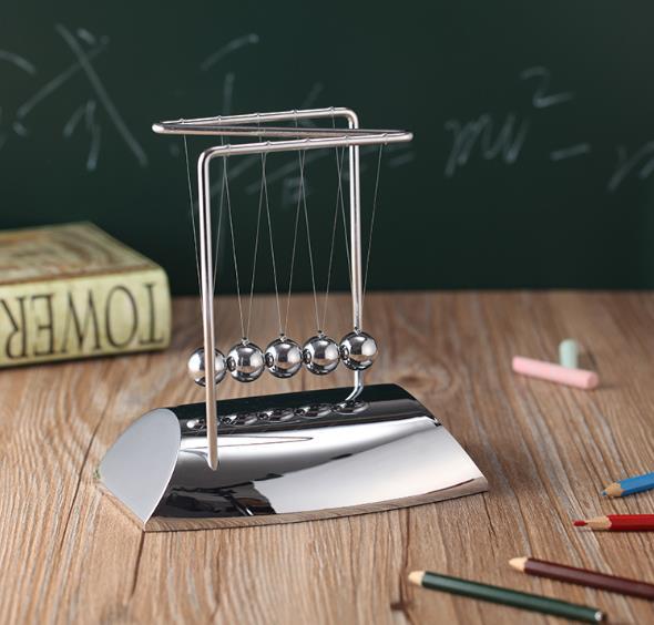 Newtons Cradle Steel Balance Ball Physics Science Pendulum Metal Craft Educational Toy Home Desk Decoration Girl Kids Toy Gift