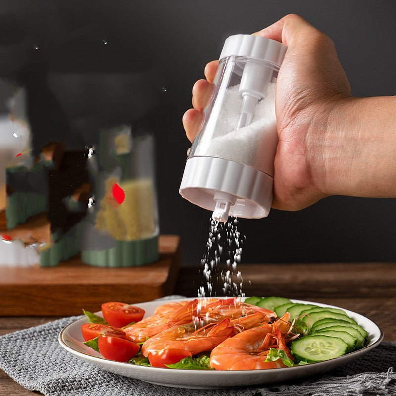 Press Type Quantitative Salt Production Plastic Seasoning Bottle