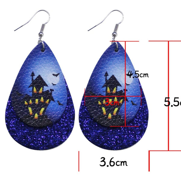 Halloween Tear Drop Earrings