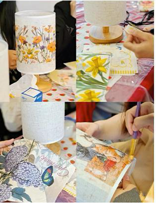 Handmade DIY Table Lamp Dry Flower Material Pack