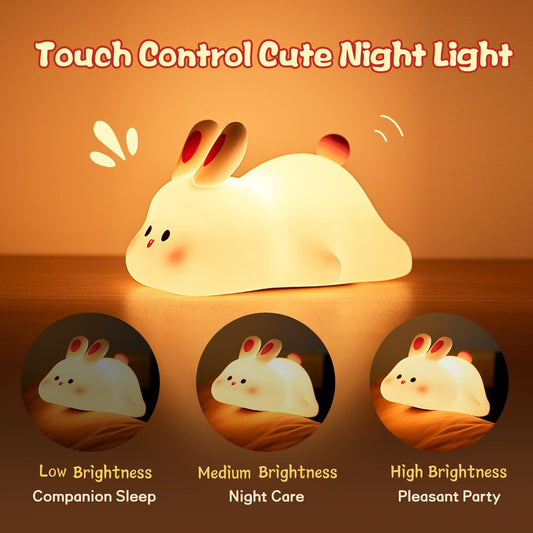 Cute Bunny LED Night Light Touch Sensor