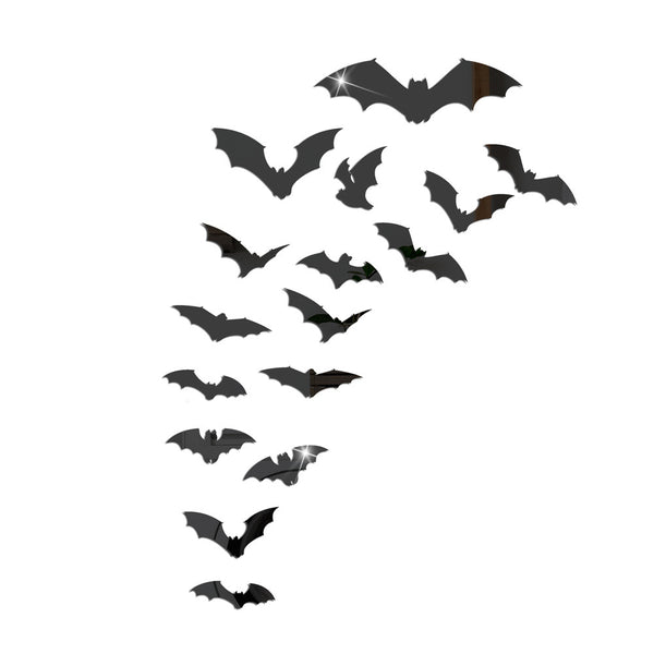 Halloween Bat Acrylic Mirror Sticker