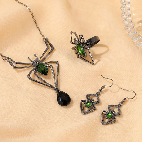 Halloween Spider Necklace Set