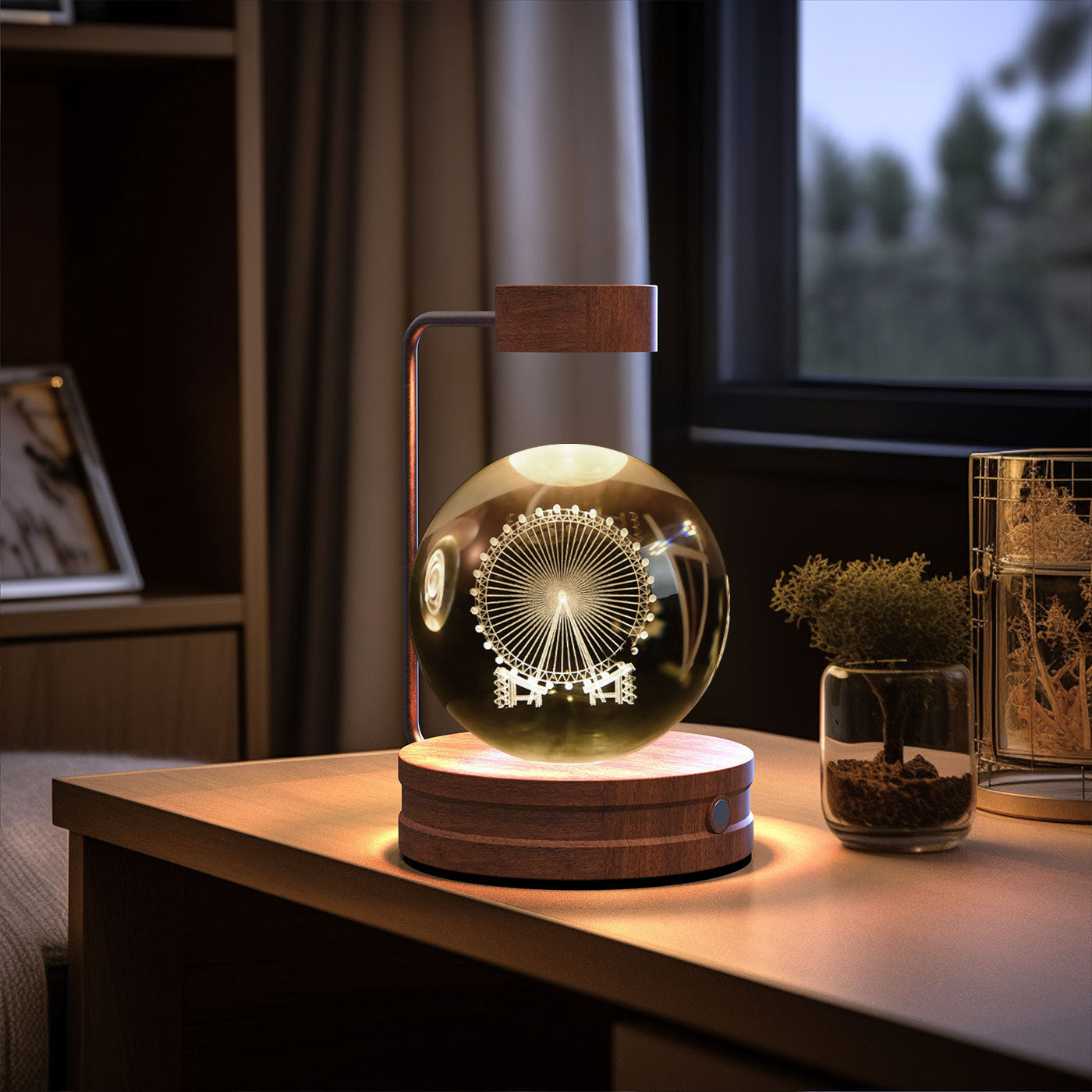 Crystal Ball Indoor Night Light USB Power