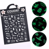 Halloween Luminous Nail Stickers ~ COLORF - JDrop.Shop