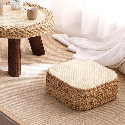 Handmade Rattan Round Bay Window Coffee Table