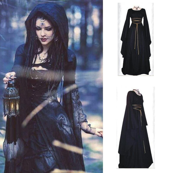 Halloween Long Sleeve Witch Dress