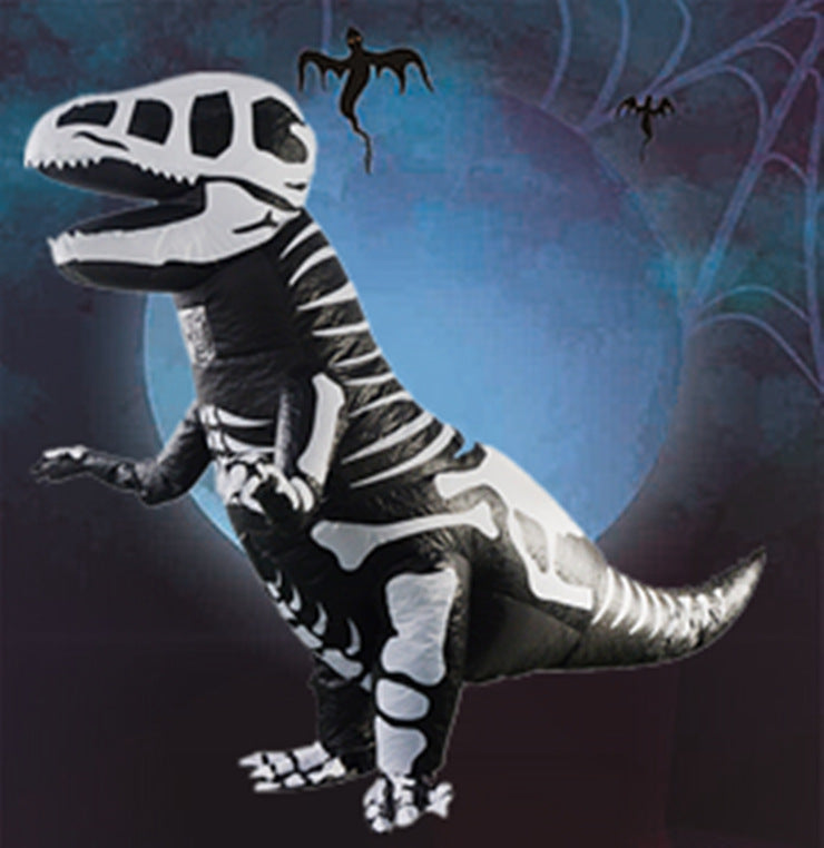 Halloween T-Rex Skeleton Inflatable Costume