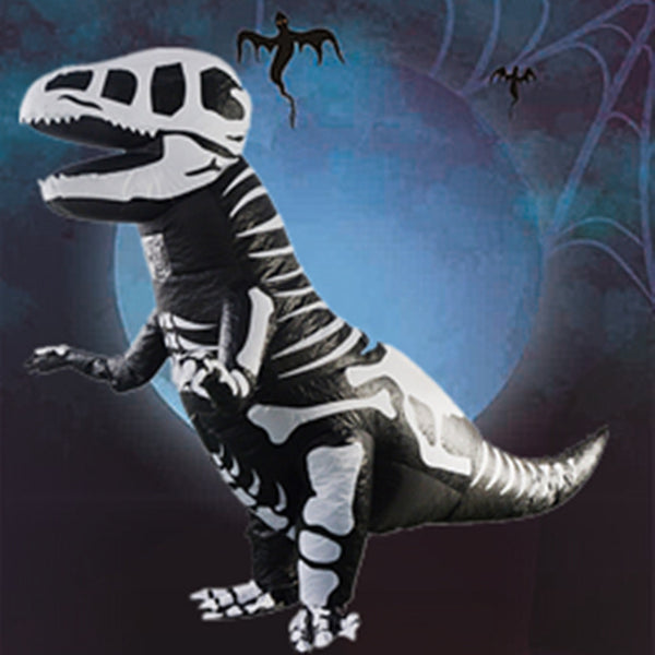 Halloween T-Rex Skeleton Inflatable Costume