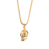 Punk Titanium Halloween Skull Necklace