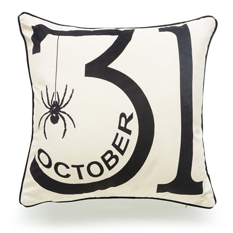 Spooky Halloween Pillow Cover