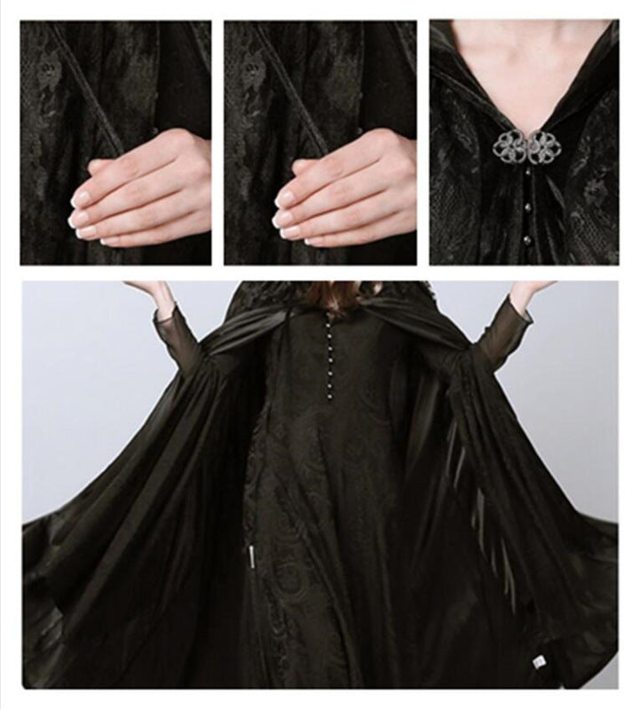 Halloween Lace Net Cape