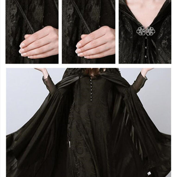 Halloween Lace Net Cape