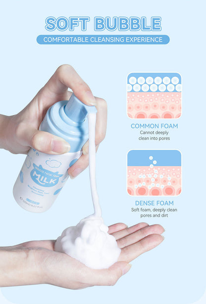 Milk Mousse Cleansing Foam Pore Cleaning Skin Care