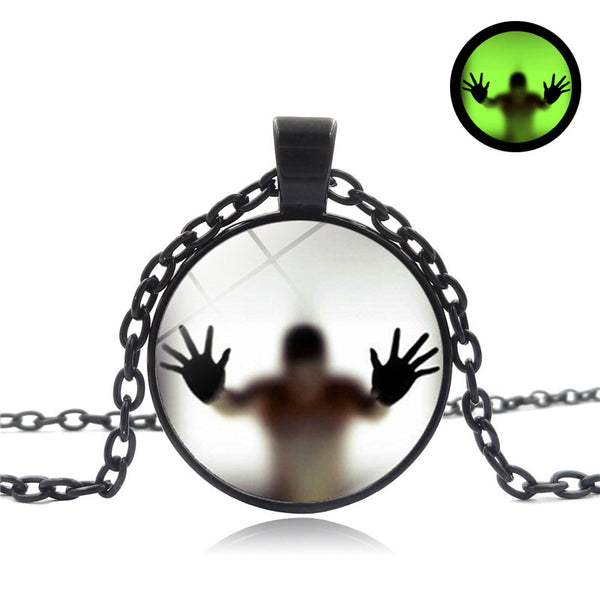 Halloween Round Luminous Necklace