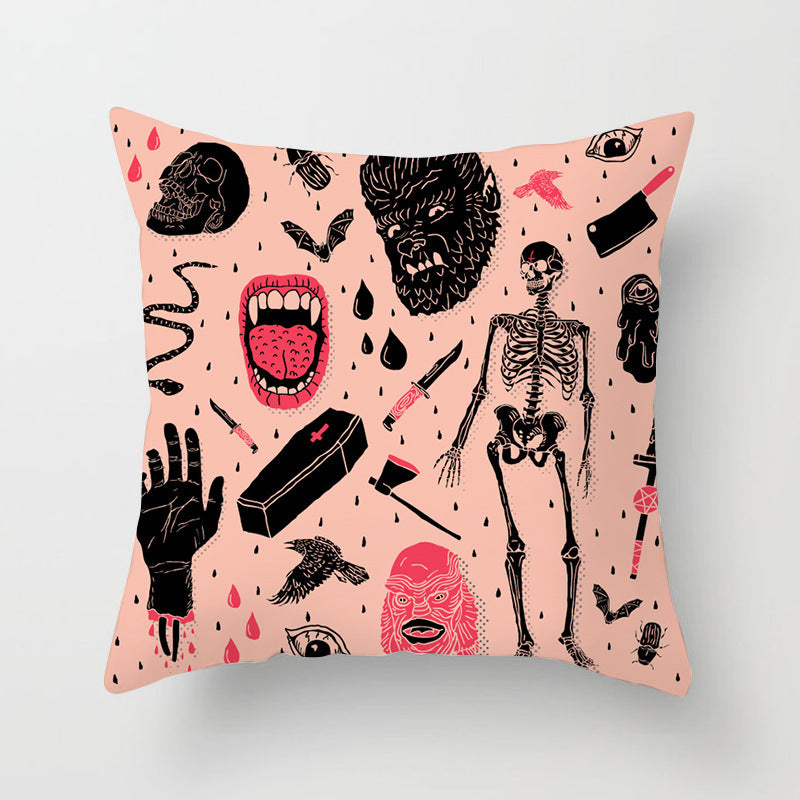 Ghoulishly Fun Halloween Pillow Cover