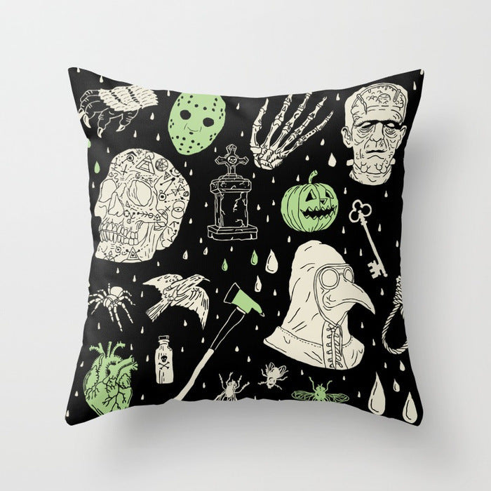 Ghoulishly Fun Halloween Pillow Cover