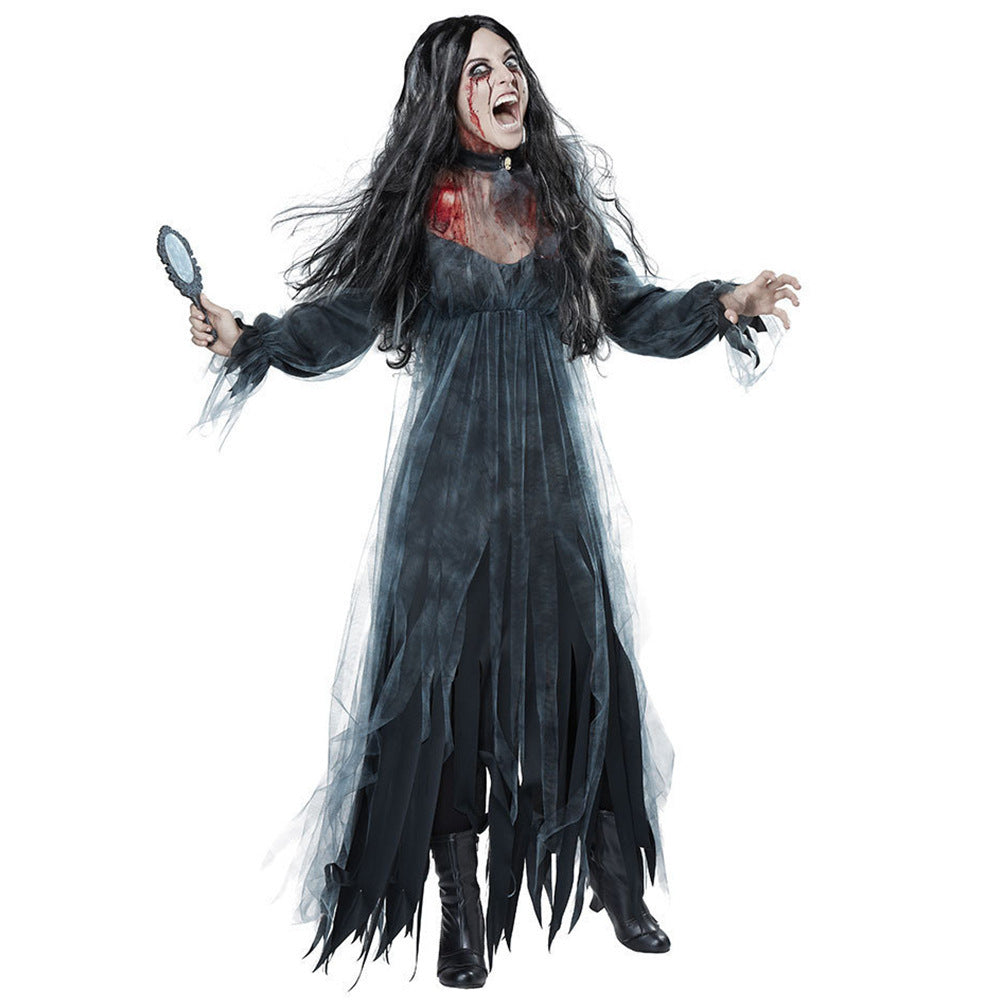 Halloween Zombie Bride Dress Costume