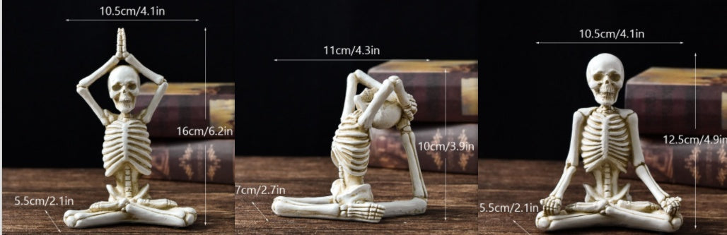 Halloween Horror Yoga Skull Skeleton