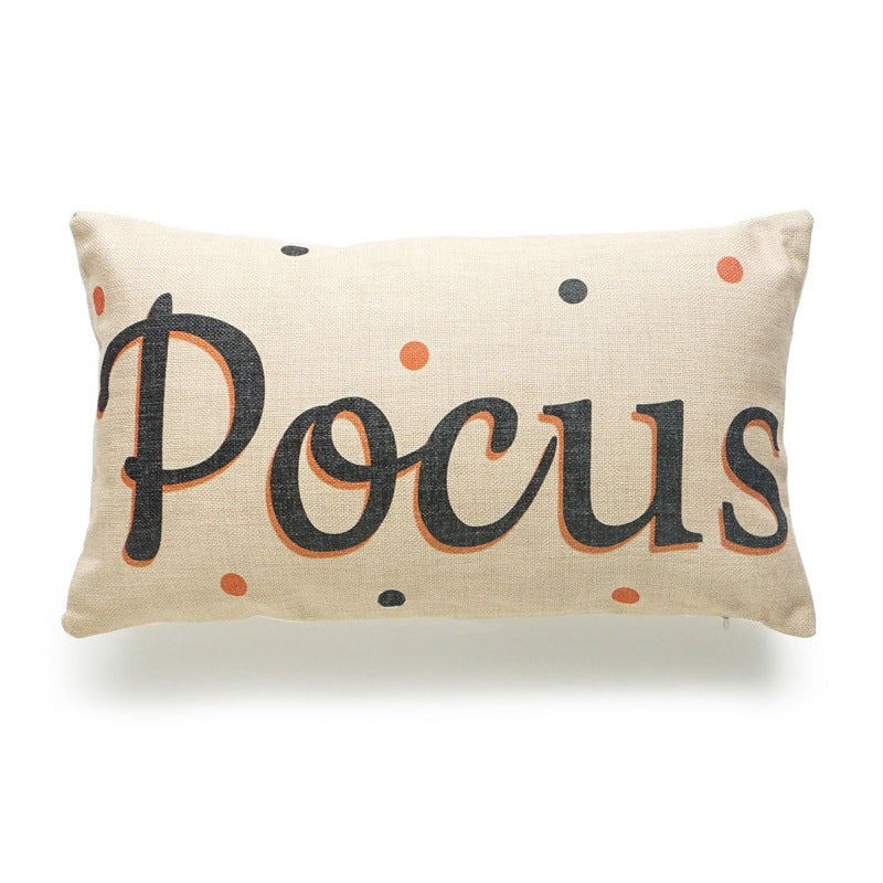 Spooky Halloween Pillow Cover