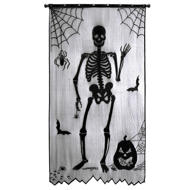 Halloween Skeleton Curtain