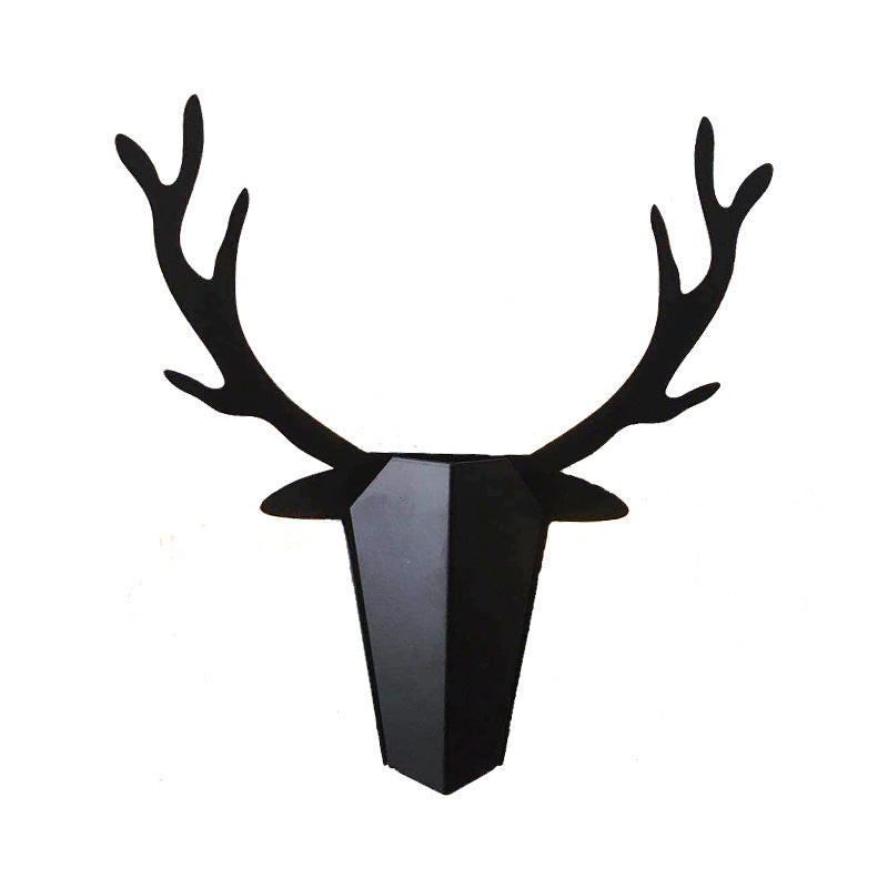 Decorative Iron Deer Living Room Wall Lamp