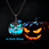 Luminous Pumpkin Pendant Necklace