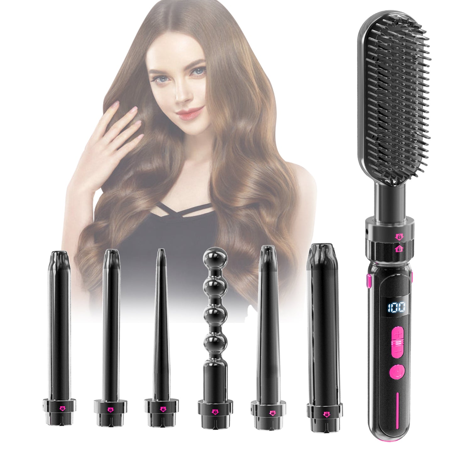 Multi-functional Hair Curling Iron Straightener