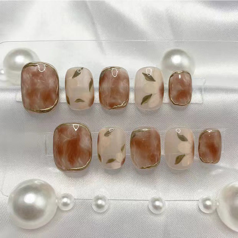 Luxe Brown Ombre Marble Nail Art Set - JDrop.Shop