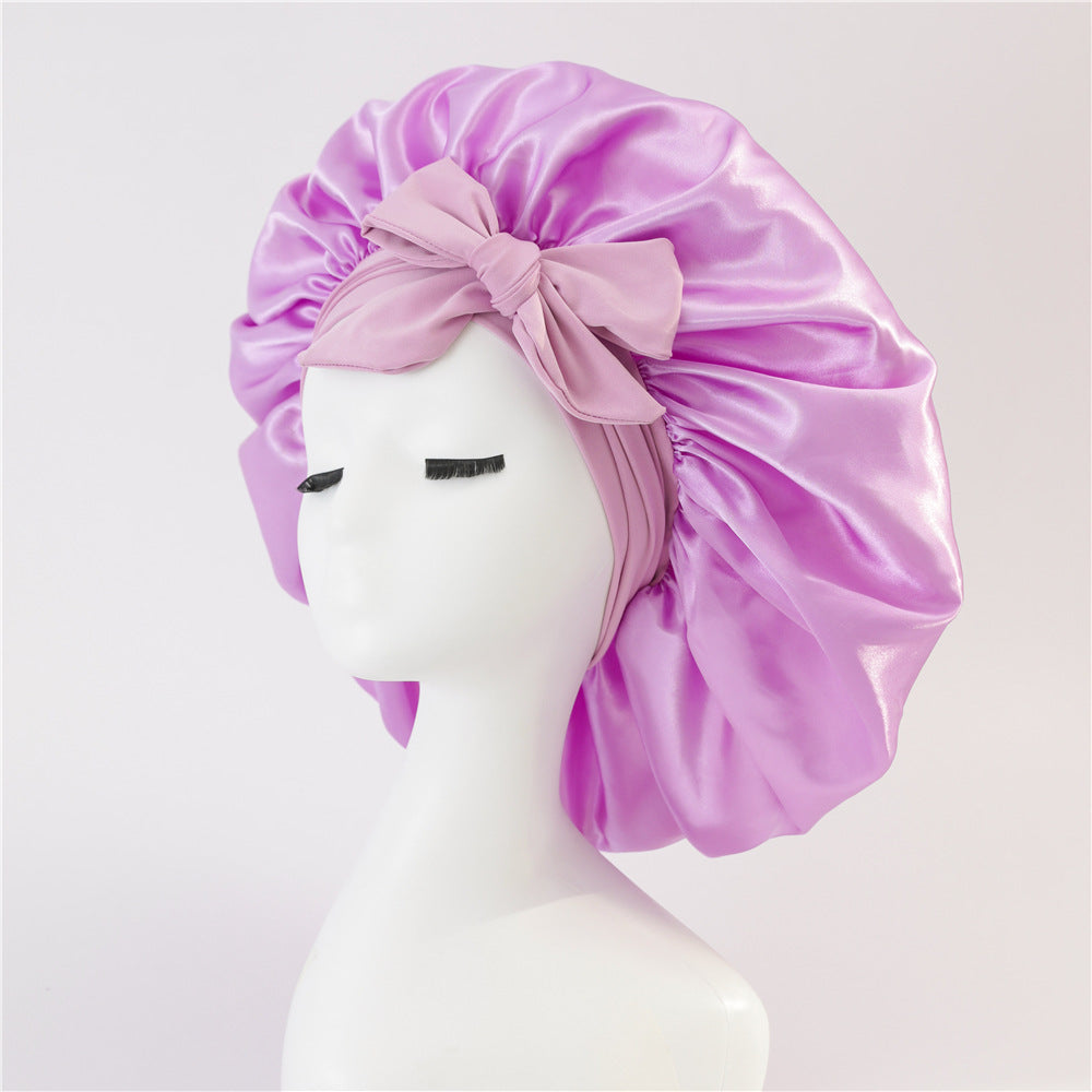 New Double Layer Hair Sleeping Bonnet