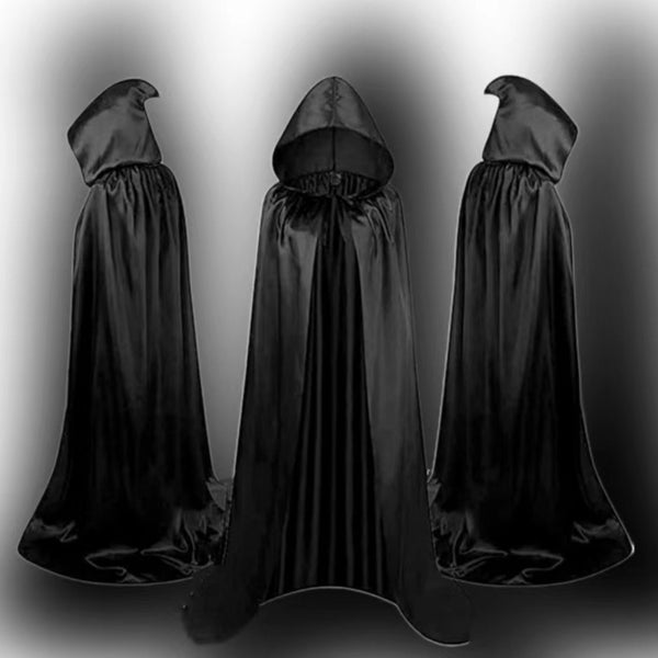 Unisex Reversible Hooded Vampire Cape Cloak ~ Halloween