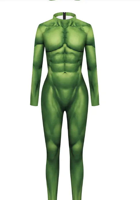 Cosplay Costume Muscle Male Halloween Jumpsuit