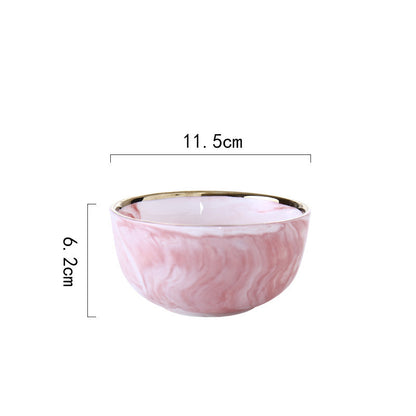 Pink Marble Phnom Penh Ceramic Dinner Plate