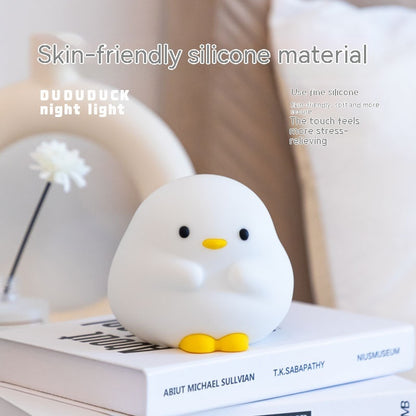 Cute Silicone Duck LED Night Lamp USB Rechargeable