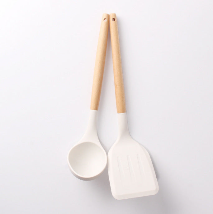 White Silicone Spatula Set Kitchen Tools