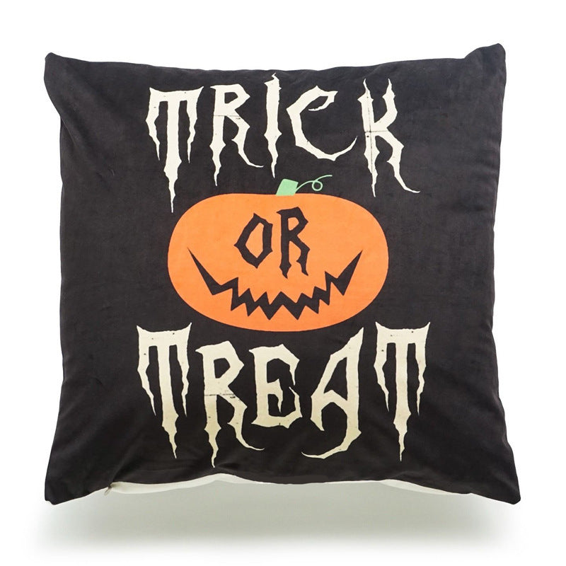 Spooky Halloween Pillow Cover