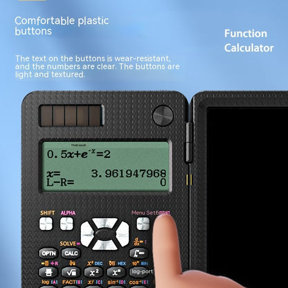 2 In 1 Foldable Scientific Calculator with Handwriting Tablet and Learning Function