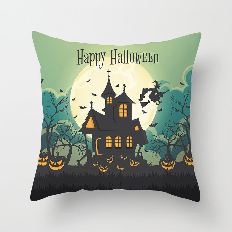 Haunted Halloween Pillow Cover