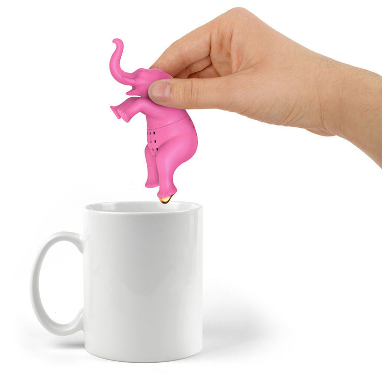 Elephant Silica Gel Tea Strainer