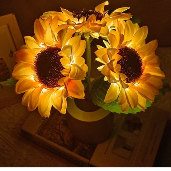 Rechargeable Sunflower LED Lamp