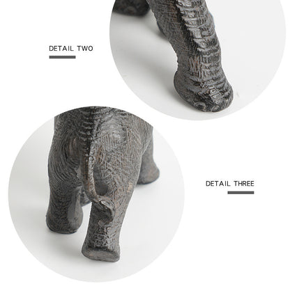 Creative Animal Elephant Sculpture Resin Crafts Ornaments