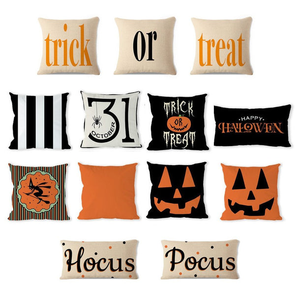 Spooky Halloween Pillow Cover