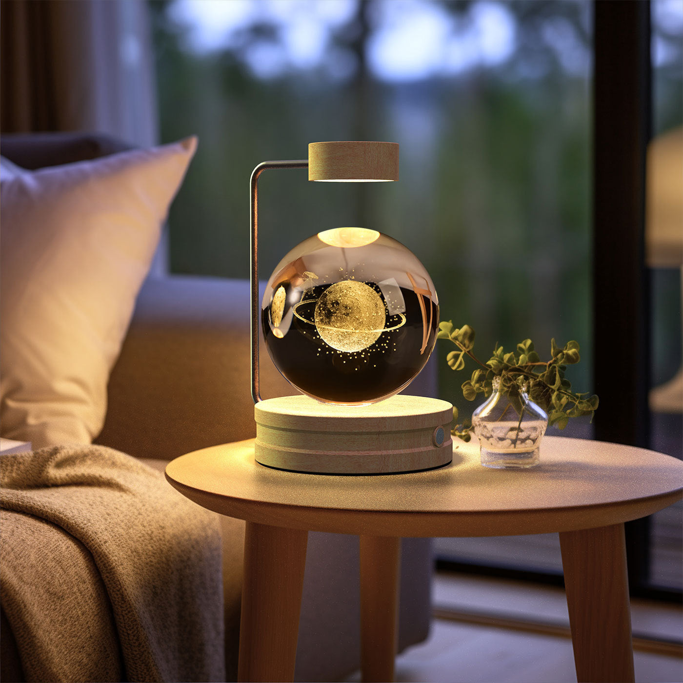 Crystal Ball Indoor Night Light USB Power