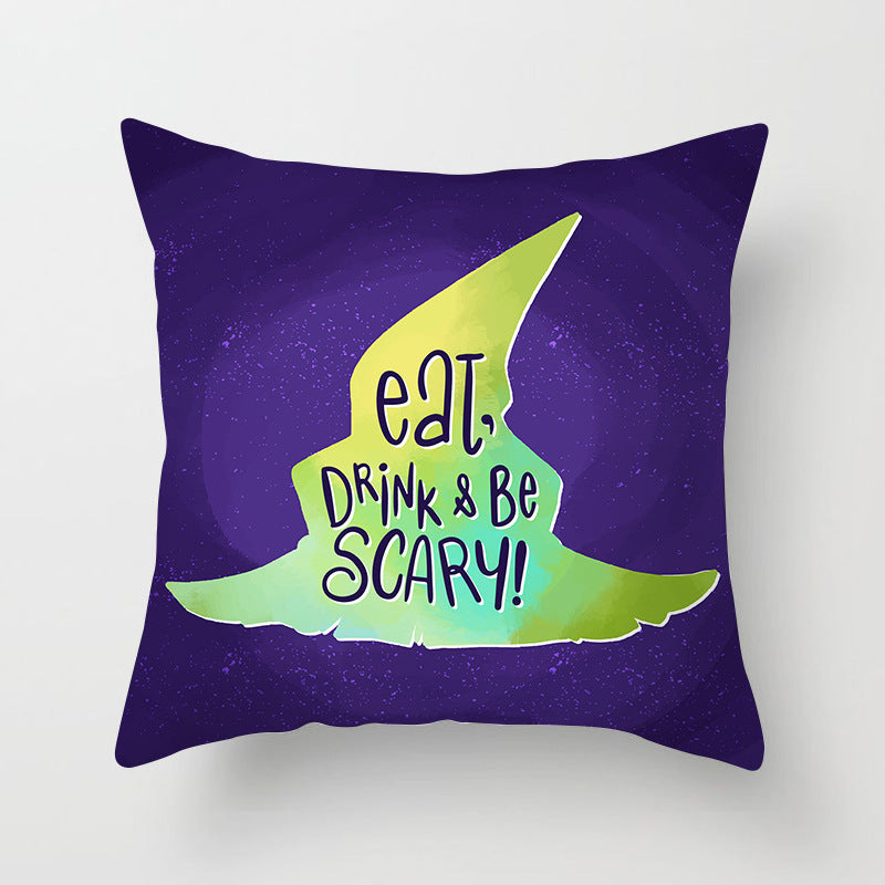 Haunted Halloween Pillow Cover