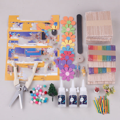 Handmade Material Popsicle Stick Models Suit