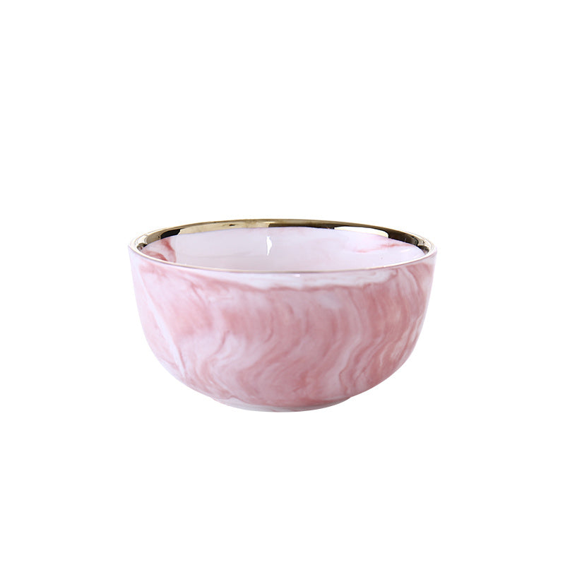 Pink Marble Phnom Penh Ceramic Dinner Plate