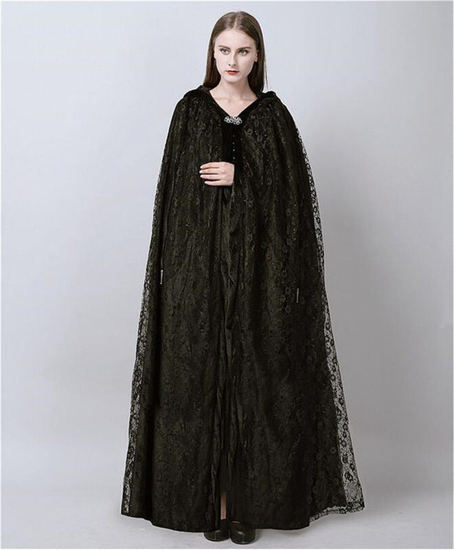 Halloween Lace Net Cape